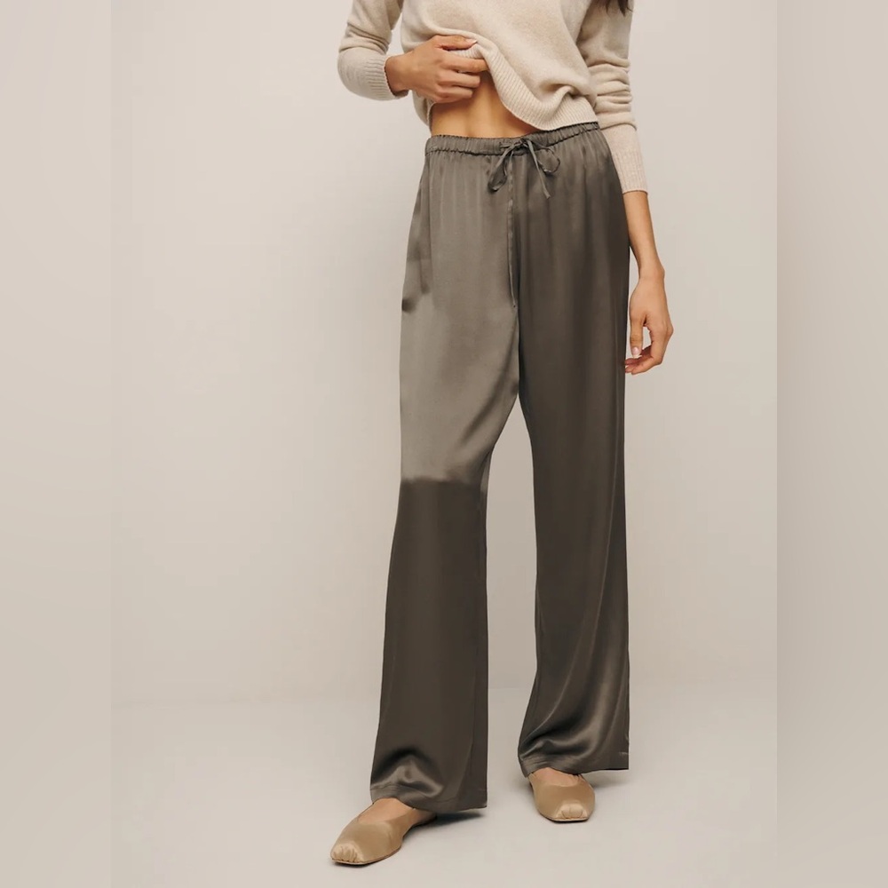 Reformation Olina Silk Pants size S
